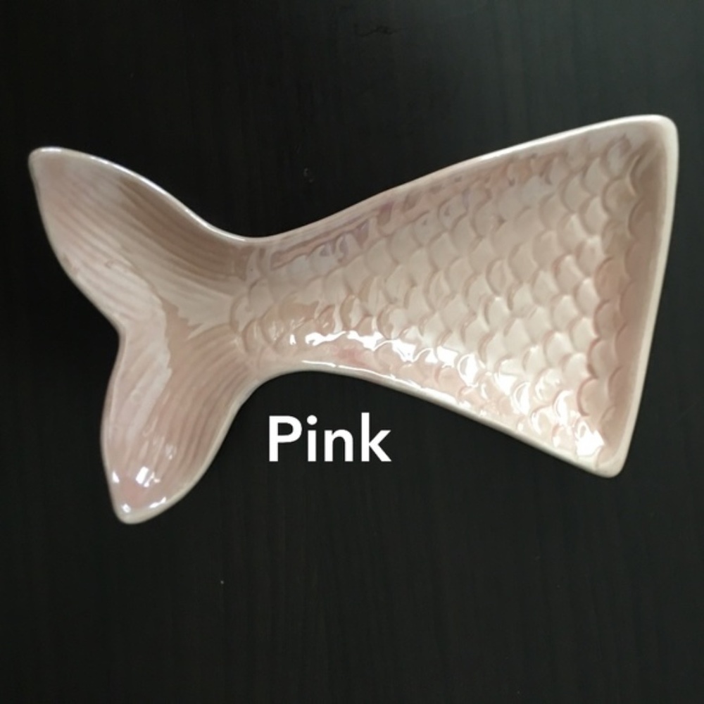 Whimsical Pink Mermaid Jewelry Tray